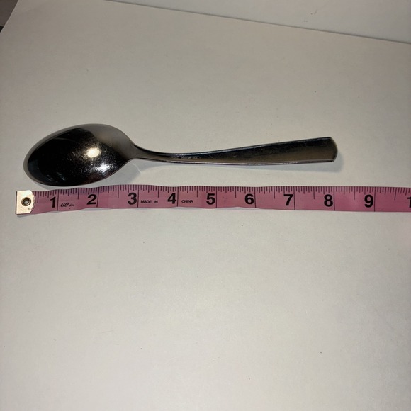 Providence PLAZA Stainless Solid Serving Spoon Tradition Glossy USA Flatware - Picture 4 of 4